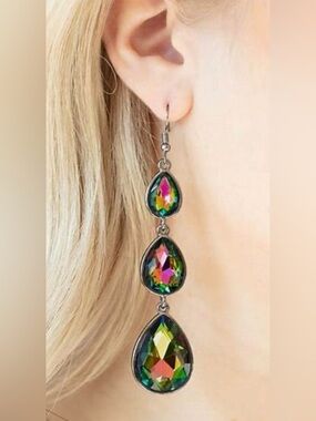Paparazzi New Multicolor Teardrop Dangle Earrings